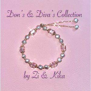 Crystalized Glaze Multi-Gem & Pearl Bracelet